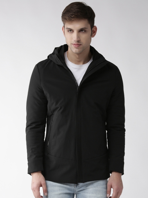 

Fort Collins Men Black Solid Hooded Padded Jacket