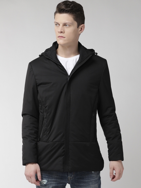 

Fort Collins Men Black Solid Hooded Padded Jacket