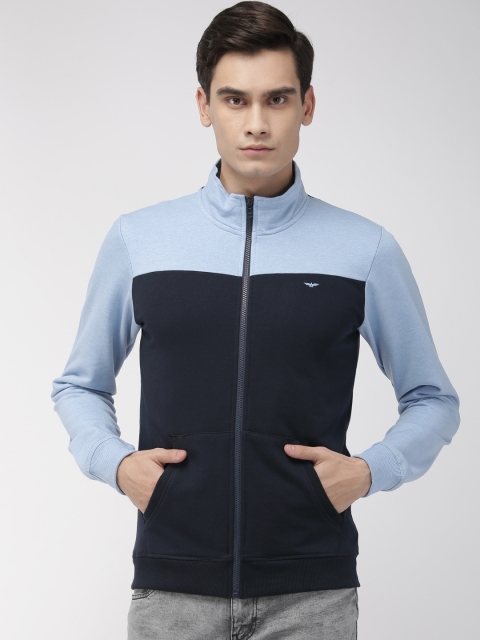 

Park Avenue Men Navy Blue Solid Slim Fit Sweatshirt