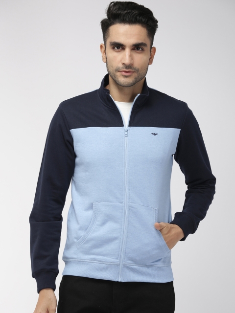 

Park Avenue Men Blue Solid Slim Fit Sweatshirt