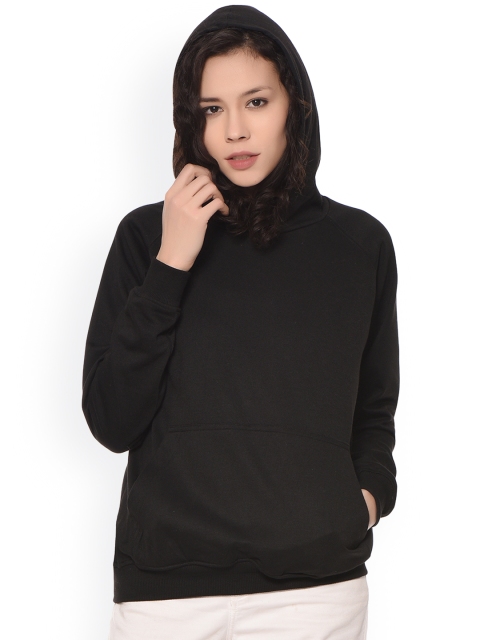 

PURYS Black Hooded Sweatshirt