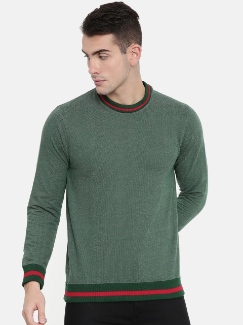 

ARISE Men Olive Green Solid Sweatshirt