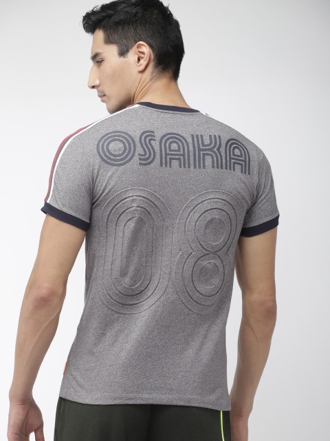 

Superdry Men Grey Solid Classics Tokyo Ringer Round Neck T-shirt