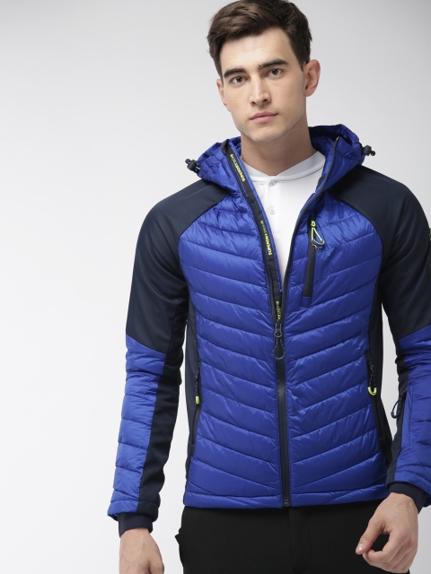 

Superdry Men Blue Solid Kiso Padded Racer Jacket