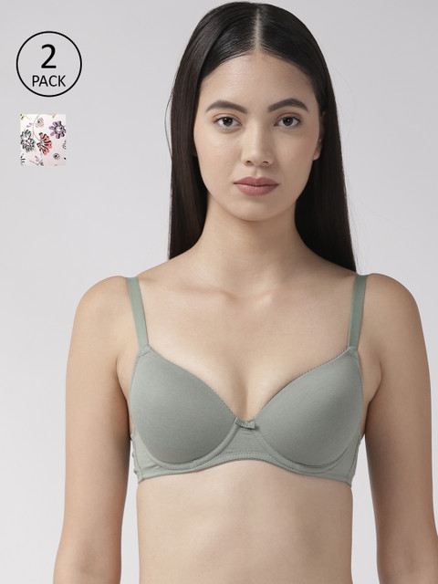 

Marks & Spencer Pack of 2 Underwired Lightly Padded T-shirt Bras T330390, Peach