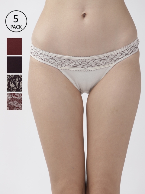 

Marks & Spencer Women Pack of 5 Bikini Briefs T614780, Red