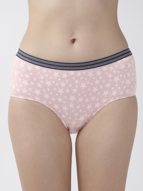 

Marks & Spencer Women Pink & White Printed Briefs T617806