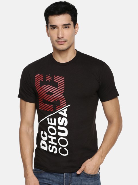 

DC Men Black Printed Round Neck T-shirt