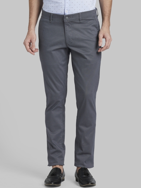 

Parx Men Grey Regular Fit Solid Regular Trousers