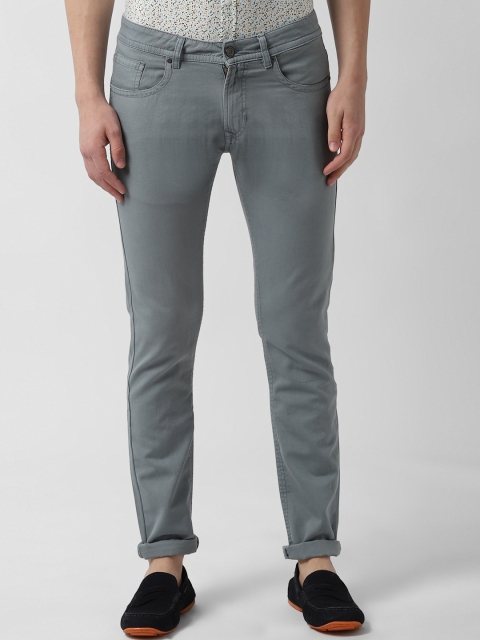 

Peter England Casuals Men Grey Skinny Fit Mid-Rise Clean Look Jeans