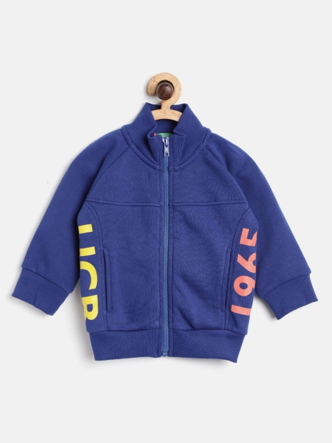 

United Colors of Benetton Boys Blue Printed Detail Sweatshirt