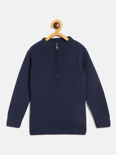 

GAME BEGINS Boys Navy Blue Solid Sweater