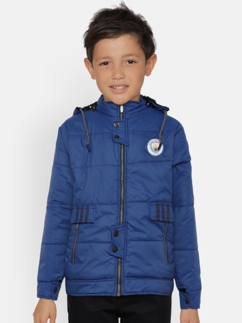 

GAME BEGINS Boys Blue Solid Jacket
