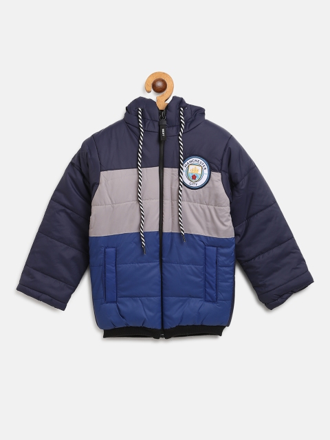 

GAME BEGINS Boys Navy Blue & Grey Colourblocked Padded Jacket