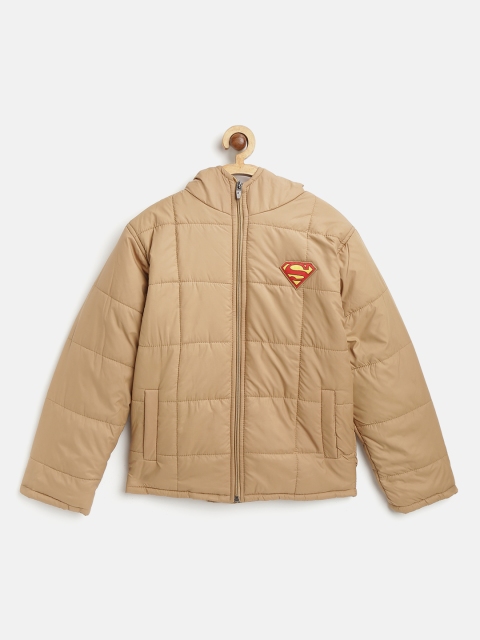 

GAME BEGINS Boys Khaki Solid Hooded Padded Jacket