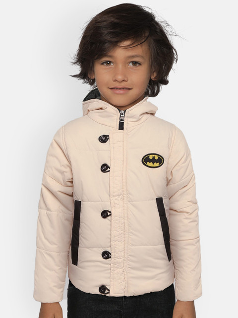 

GAME BEGINS Boys Cream Coloured Solid Padded Jacket