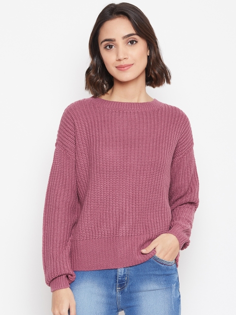 

Vero Moda Women Pink Solid Sweater