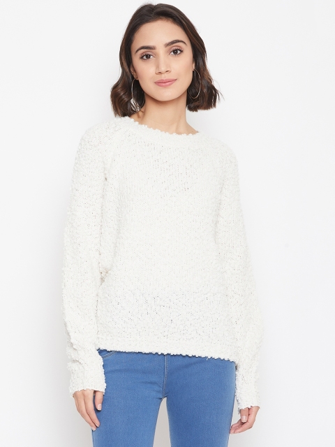 

Vero Moda Women Off-White Self Design Sweater