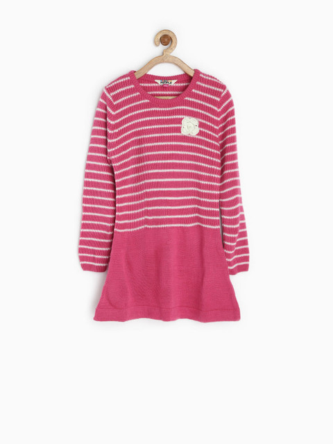 

People Prep Up Girls Pink Sweater