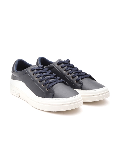 

Carlton London Men Navy Blue Solid Sneakers