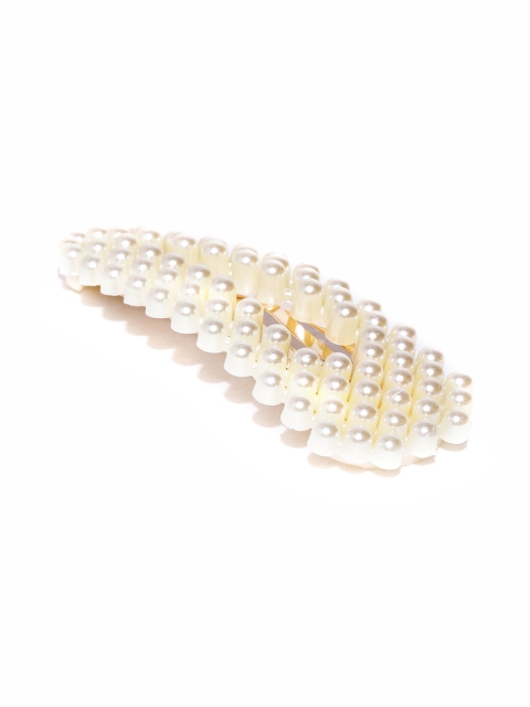 

Bellofox Off-White Beaded Tic Tac Hair Clip