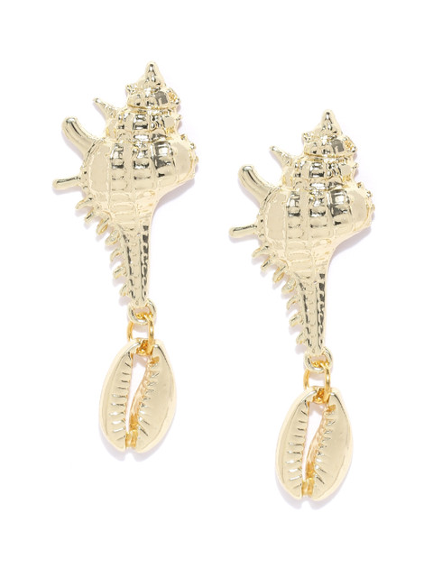 

Bellofox Gold-Toned Quirky Drop Earrings