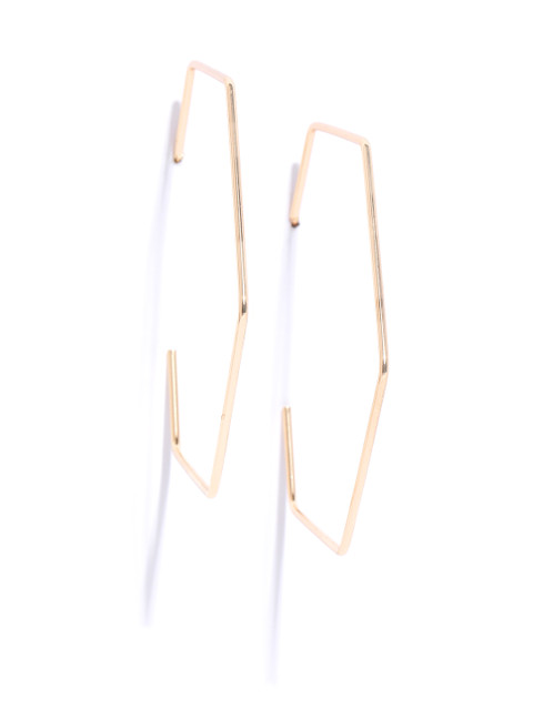 

Bellofox Gold-Toned Geometric Half Hoop Earrings