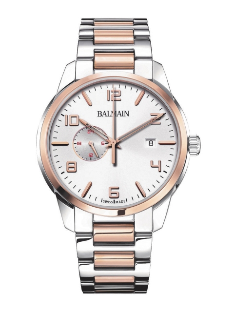 

Balmain MADRIGAL GMT 24H Men Silver-Toned Swiss Made Analogue Watch B14883324