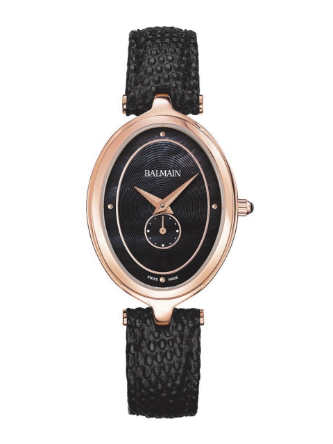 

Balmain Haute Elegance Oval Women Black Swiss Made Analogue Watch B81193266