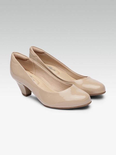 

MODARE Women Beige Solid Pumps