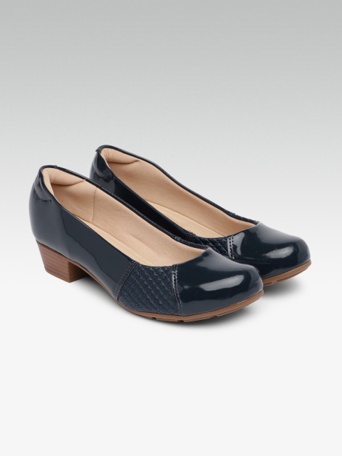

MODARE Women Navy Blue Solid Ballerinas