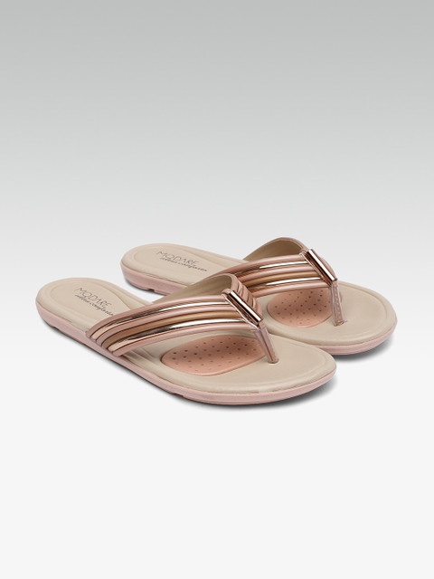 

MODARE Women Pink Solid Open Toe Flats