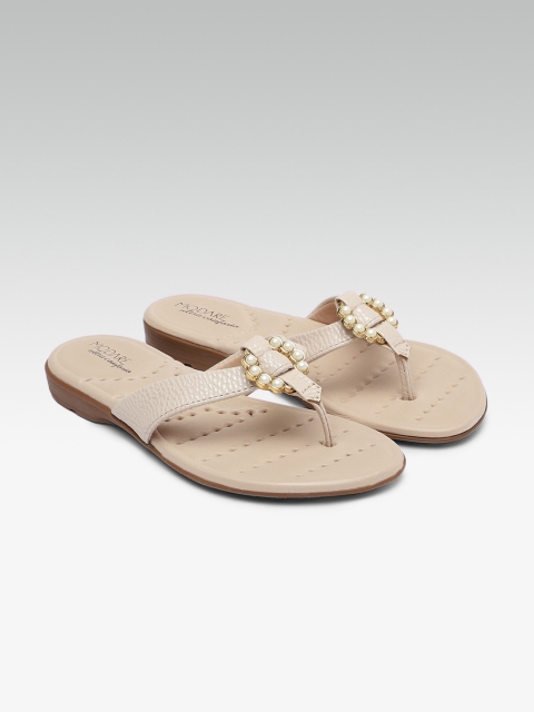 

MODARE Women Nude-Coloured Solid Open Toe Flats