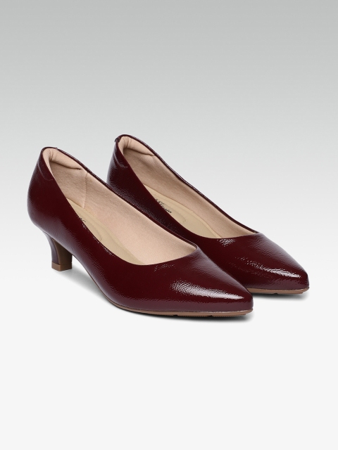 

MODARE Women Maroon Solid Pumps