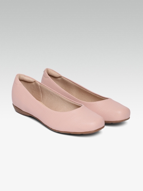 

MODARE Women Pink Textured Ballerinas