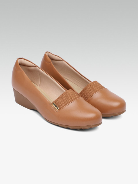 

MODARE Women Brown Solid Pumps