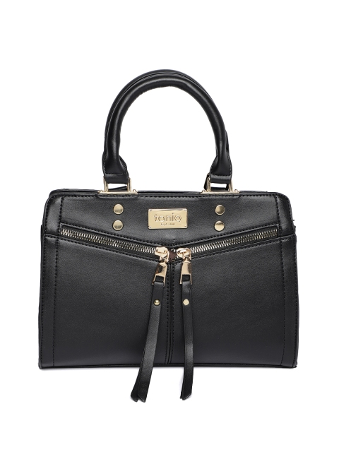 

ToniQ Black Solid Handheld Bag
