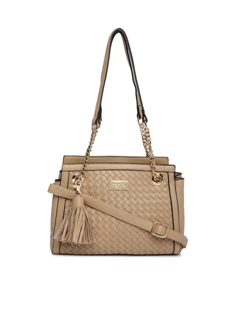 

ToniQ Nude-Coloured Textured Handheld Bag