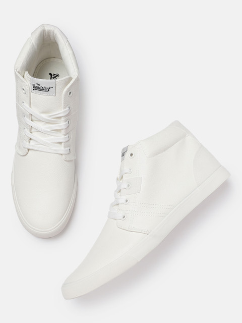 

Roadster Men White Solid Lace-Up Sneakers