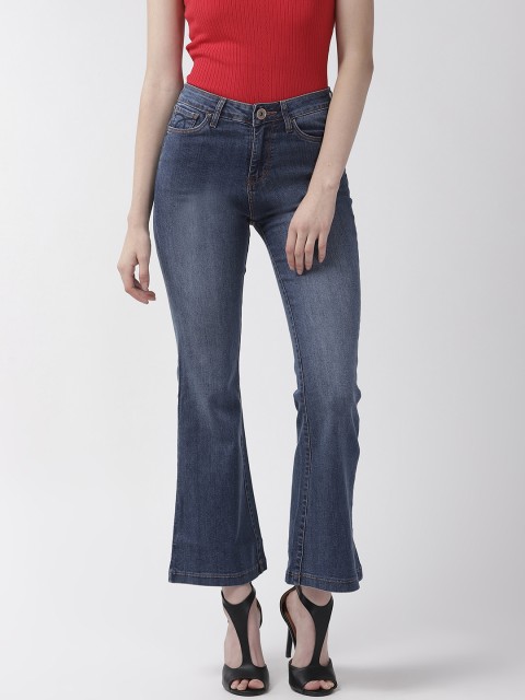 

Xpose Women Blue Flared High-Rise Clean Look Stretchable Jeans