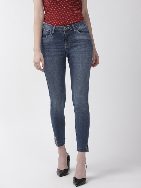 

Xpose Women Blue Slim Fit High-Rise Clean Look Stretchable Jeans