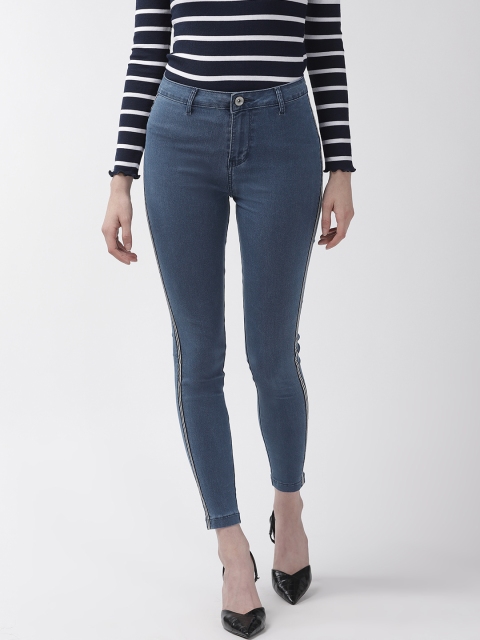 

Xpose Women Blue Slim Fit High-Rise Clean Look Stretchable Jeans