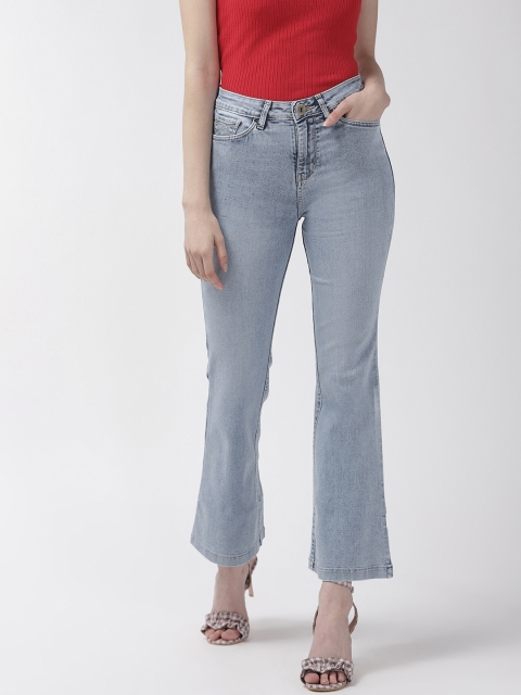 

Xpose Women Blue Flared High-Rise Clean Look Stretchable Jeans