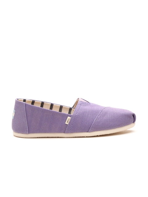 

TOMS Women Purple Slip-On Sneakers