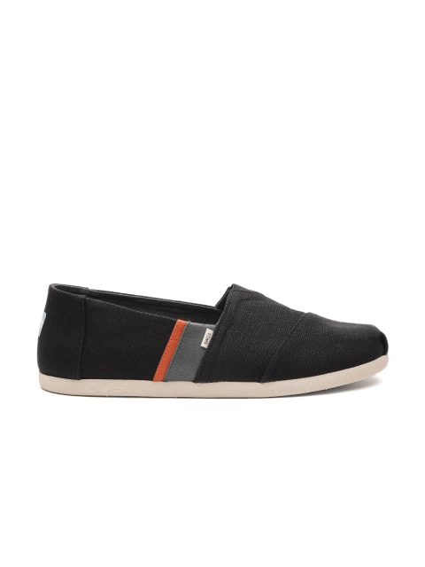 

TOMS Men Black Slip-On Sneakers