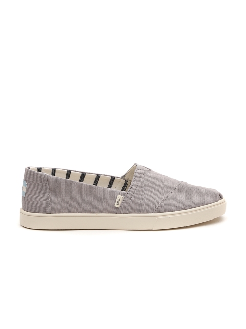 

TOMS Women Grey Solid Slip-On Sneakers