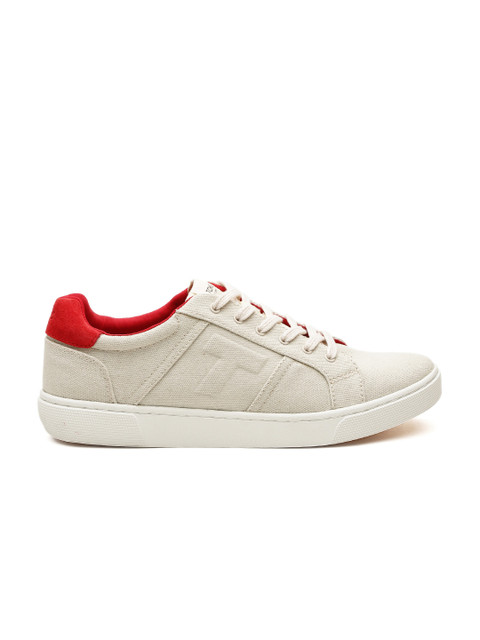 

TOMS Men Beige Solid Sneakers