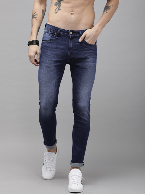 

Roadster Men Blue Skinny Fit Mid-Rise Clean Look Stretchable Jeans