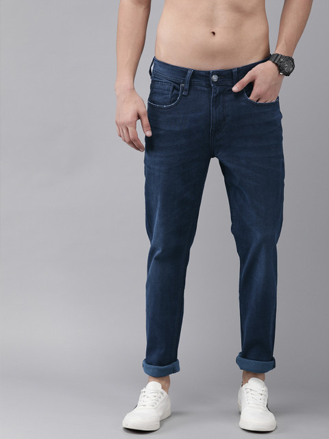 

Roadster Men Blue Slim Tapered Fit Mid-Rise Clean Look Stretchable Jeans