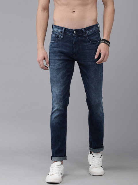 

The Roadster Lifestyle Co Men Blue Skinny Fit Mid-Rise Clean Look Stretchable Jeans